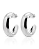 Simone Hoops Silver - thumbnail