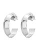 Mini Peak Hoops Silver - thumbnail