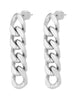 Taraji 5 Link Drop Earrings Silver - thumbnail