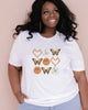 Butterfly Smiley Face Short Sleeve Graphic Tee - thumbnail