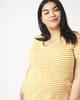 Sarah Printed V-Neck Tee - thumbnail
