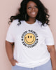 Good Things Are Coming Smiley Face Short Sleeve Graphic Tee - thumbnail