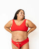 Rose Ribbed Reversible Bikini Top - thumbnail