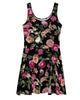 Dark Tropic Romance Skater Dress - thumbnail