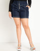 Foldover Waist Short with Button Detail - thumbnail