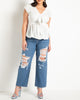 Ultra Distressed Straight Leg Jean - thumbnail