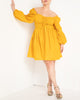 Smocked Bodice Mini Dress - thumbnail