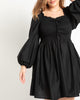 Smocked Bodice Mini Dress - thumbnail