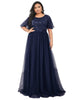 Sequin Leaf Floor-length Evening Dress - thumbnail