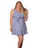 Sabine Striped Button-Front Sun Dress - thumbnail