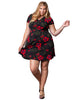 Holly Fit and Flare Floral Dress - thumbnail