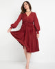 Knot Front Pleated Skirt Dress - thumbnail
