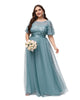 Sequin Leaf Floor-length Evening Dress - thumbnail