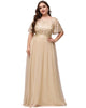 Sequin Leaf Floor-length Evening Dress - thumbnail