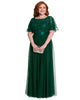 Sequin Leaf Floor-length Evening Dress - thumbnail