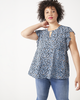 Joan Flutter Sleeve Top - thumbnail