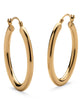 14k Gold Ultra-Lightweight Nano Diamond Resin Filled Hoop Earrings (1 7/8") - thumbnail