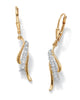 Diamond Accent Waterfall Drop Earrings in 14k Gold-plated Sterling Silver - thumbnail