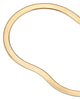 10k Yellow Gold Herringbone Ankle Bracelet Adjustable 9" to 10" - thumbnail