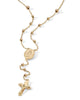 Rosary Style Necklace in Gold-Plated Sterling Silver - thumbnail