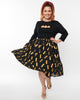 DC Comics x Unique Vintage Batgirl Logo Tulle Hilty Skirt - thumbnail