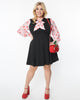 Smak Parlour Black & Cherries She.E.O. Fit & Flare Dress - thumbnail