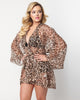 Unique Vintage 1970s Brown Leopard Coverup - thumbnail