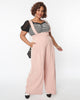 Unique Vintage Blush Rochelle Suspender Pants - thumbnail