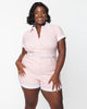 Unique Vintage Pink & White Gingham Patsy Romper - thumbnail