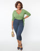 Unique Vintage Denim Bengaline Capris - thumbnail