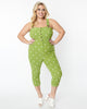 Unique Vintage Green & White Dot Eartha Jumpsuit - thumbnail