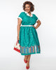 Unique Vintage Green Classroom Alexis Swing Dress - thumbnail