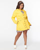 Smak Parlour Yellow Belted Trench Coat - thumbnail
