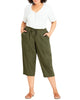 Sydney Cropped Linen Pant - thumbnail