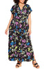Havana Floral Maxi Dress - thumbnail