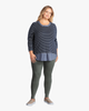 Davina Chambray & Stripes Top - thumbnail
