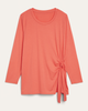Ezra Long-Sleeve Side-Knot Tee - thumbnail
