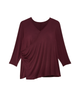 Cassandra 3/4 Sleeve Surplice Top - thumbnail