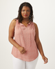 Penny Sleeveless Printed Pintucked Top - thumbnail