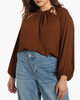 Julia Cutout Tie-Neck Blouse - thumbnail