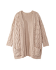Isabella Cable Knit Cardigan - thumbnail