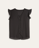 Keira Ruffled Button-Front Top - thumbnail