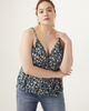 Gloria Wrap-Front Printed Tank Top - thumbnail