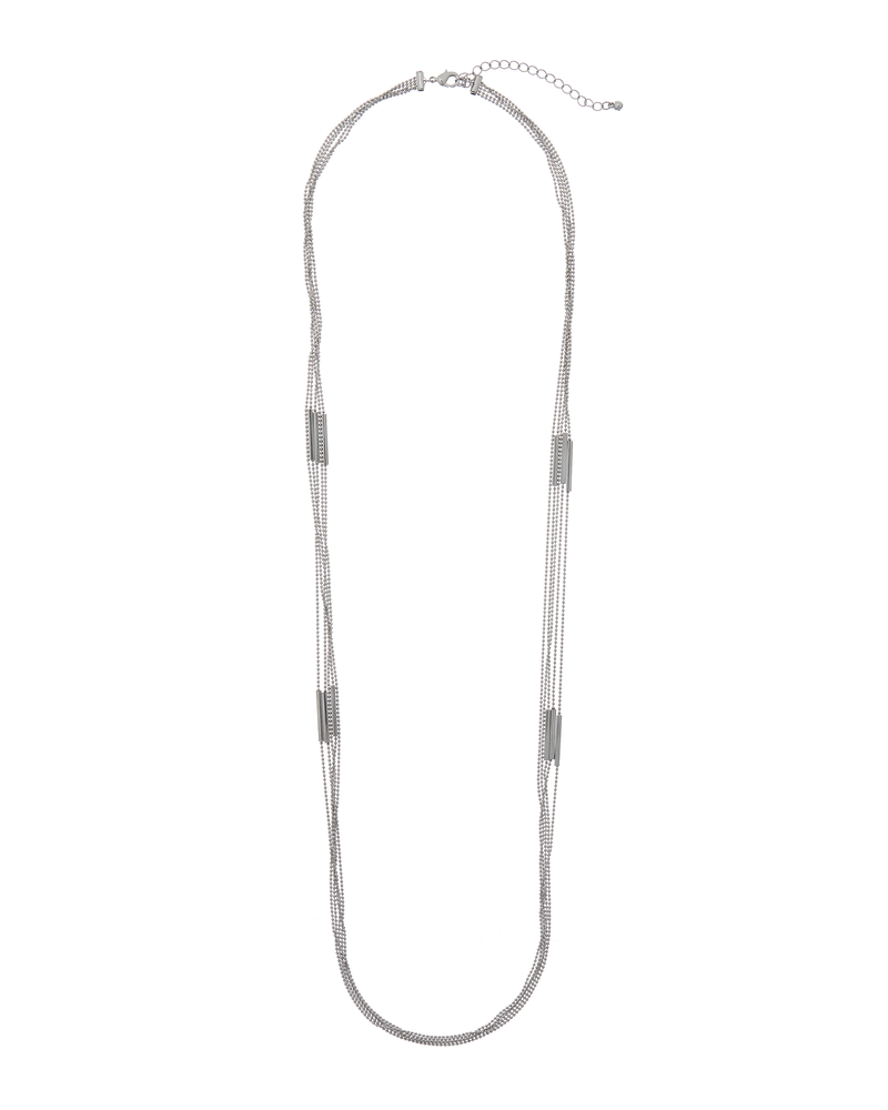 Clyde Multi-Strand Necklace | Silver