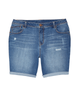 Everit Destructed Shorts with Rolled Hem - thumbnail