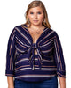 Mallorca Striped Tie-Front Top - thumbnail