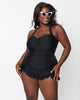 Unique Vintage Black Halter Swim Dress - thumbnail