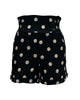 Unique Vintage Black Daisy Print Sandy Shorts - thumbnail
