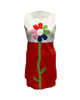 Smak Parlour Retro Style White & Orange Flower Power Shift Dress - thumbnail
