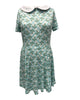 Unique Vintage Light Blue & Daisy Margot Fit & Flare Dress - thumbnail